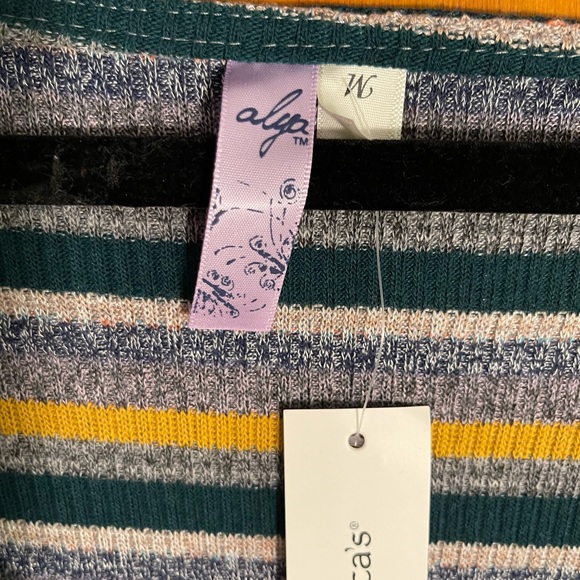 NWOT Body con midi striped dress - Picture 3 of 4